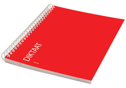 Schrift Qbasic diktaat A5 spiraal lijn 160blz 70gr rood