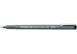 Fineliner Staedtler Pigment 308 zwart 0.6mm