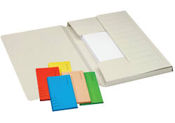 Dossiermap Djois Secolor Mammoet folio 3 kleppen 250gr recycled 360 x 250 mm rood 50 stuks