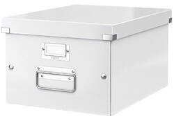 Opbergdoos Leitz WOW Click & Store middel 281x200x370mm wit