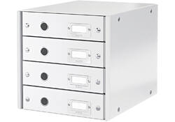 Ladenkast Leitz WOW Click & Store 4 laden wit