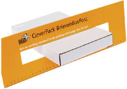Brievenbusbox CleverPack A5 230x160x26mm karton wit pak à 5 stuks