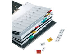 Tabstroken Durable zelfklevend glashelder 5x20cm