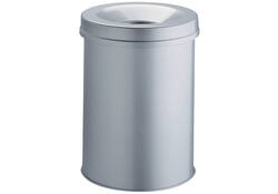Papierbak met vlamdover Vepabins 15liter 26cm grijs
