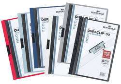 Klemmap Durable Duraclip A4 3mm 30 vellen wit