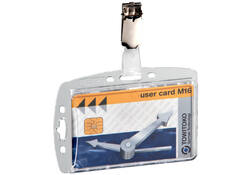 Veiligheidspashouder Durable 8005 dicht met clip 54x85mm