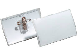Badge Durable 8211 Click Fold met combiklem 40x75mm