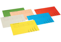 Vouwmap Secolor A4 gelijk 225gr blauw