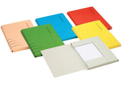Dossiermap Secolor A4 3 kleppen 225gr rood