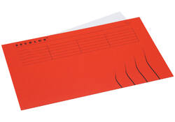 Vouwmap Secolor Folio gelijk 225gr rood