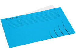 Vouwmap Secolor Folio gelijk 225gr blauw