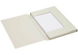 Dossiermap Secolor folio 3 kleppen 225gr grijs