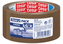 Verpakkingstape tesapack® Strong 66mx50mm PP bruin
