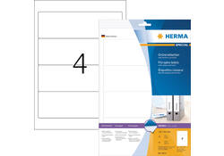 Rugetiket HERMA 5090 smal 38x192mm zelfklevend wit