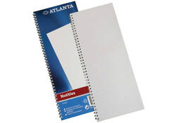 Notitieboek Djois Atlanta enkelvoudig 330x135mm 100 pagina's blauw