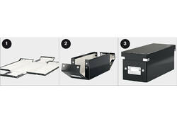 Opbergbox Leitz WOW Click & Store 281x200x370mm blauw