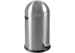 Afvalbak EKO Kickcan 33 liter mat RVS