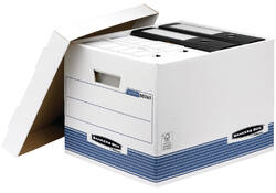 Archiefdoos Bankers Box System standaard wit blauw