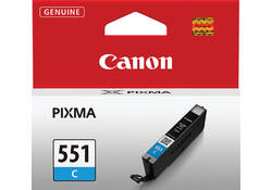 Inktcartridge Canon CLI-551 blauw