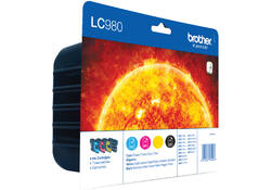 Inktcartridge Brother LC-980VALBP zwart + 3 kleuren