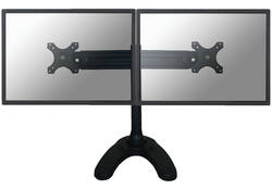 Monitorarm Neomounts D700DD 2x19-30" op voet zwart