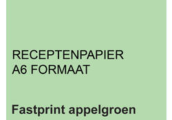 Receptpapier Fastprint A6 80gr appelgroen 2000vel