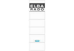 Rugetiket Elba breed 59x190mm zelfklevend wit/grijs