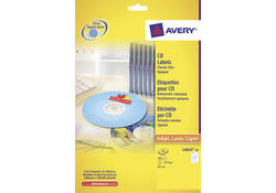 Etiket Avery L6043-25 CD wit 50 stuks