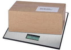 Pakketweger MAUL Global 50kg metalen plateau 32x32cm inclusief batterij zwart
