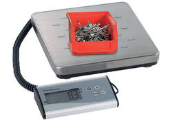Pakketweger MAUL Cargo 120kg metalen plateau 27x27cm +9V batterij zilver