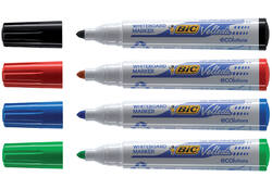 Viltstift Bic Velleda 1701 whiteboard rond large assorti doos à 4 stuks