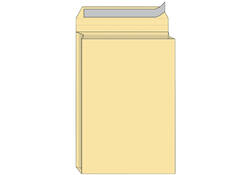 Envelop Quantore monsterzak 262x371x38mm zelfkl creme 125st