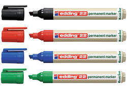 Viltstift edding 22 Ecoline schuin zwart 1-5mm