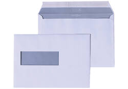 Envelop Hermes C5 162x229mm venster 4x11 links zelfkl 500st