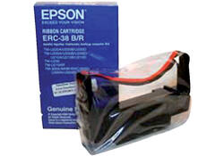 Lint Epson S015245 voor ERC38 nylon zwart/rood