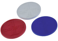 Consumptiemunt Combicraft rood