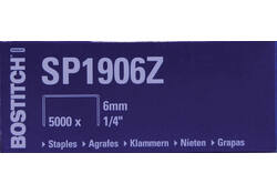 Nieten Bostitch SP1906Z staal 6mm rechte rug 5000stuks