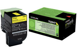 Tonercartridge Lexmark 70C2HY0 prebate geel