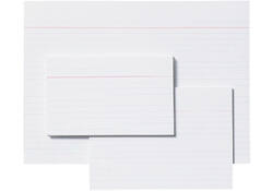 Systeemkaart Aurora 130x80mm lijn met rode koplijn 210gr wit