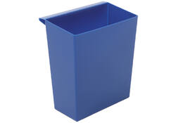 Inzetbak voor vierkante tapse papierbak blauw
