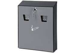Asbak wand zwart/grijs