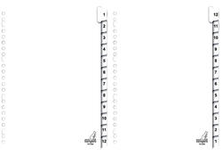 Tabbladen Kangaro 23-gaats PK412CM 1-12 genummerd karton