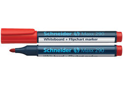 Viltstift Schneider Maxx 290 whiteboard rond 2-3mm rood