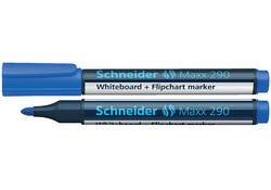 Viltstift Schneider Maxx 290 whiteboard rond 2-3mm blauw