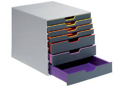 Ladenbox Durable Varicolor 7 laden grijs