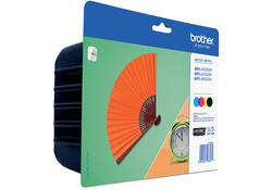 Inktcartridge Brother LC-129XLVALBP zwart + 3 kleuren