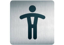 Infobord pictogram Durable 4954 vierkant wc heren 150mm