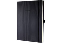 Notitieboek Sigel Conceptum Pure A4+ lijn zwart