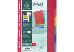 Tabbladen Exacompta 225x297mm 11-gaats 6-delig glanskarton