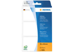Etiket HERMA adres 4301 95x48mm 250stuks zig-zag
